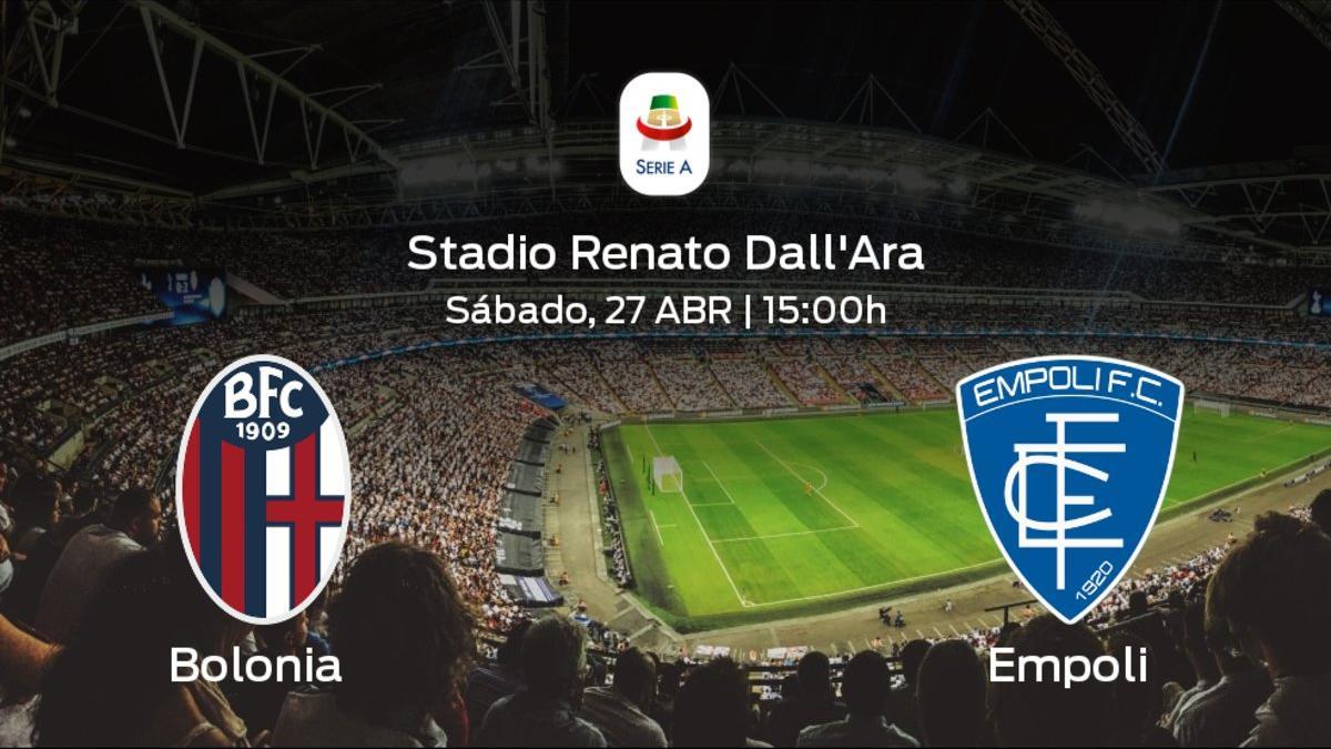 Jornada 34 de la Serie A: Previa del partido Bolonia - Empoli