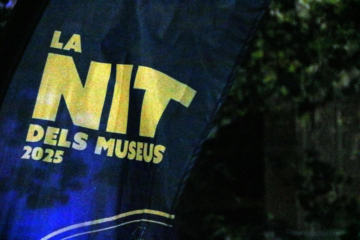 Bandera de la Nit dels Museus en su edición de este 2025.