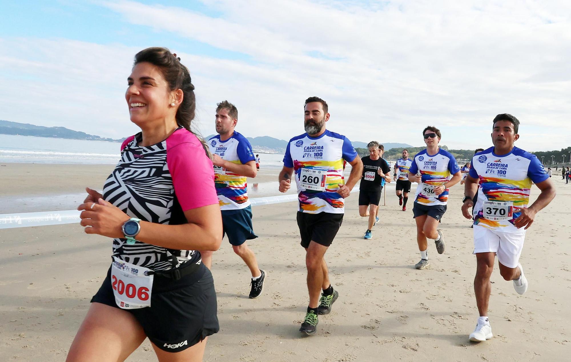 Sofía Freaza y Carlos Gutérrez se impusieron en la Carreira Praia de Samil