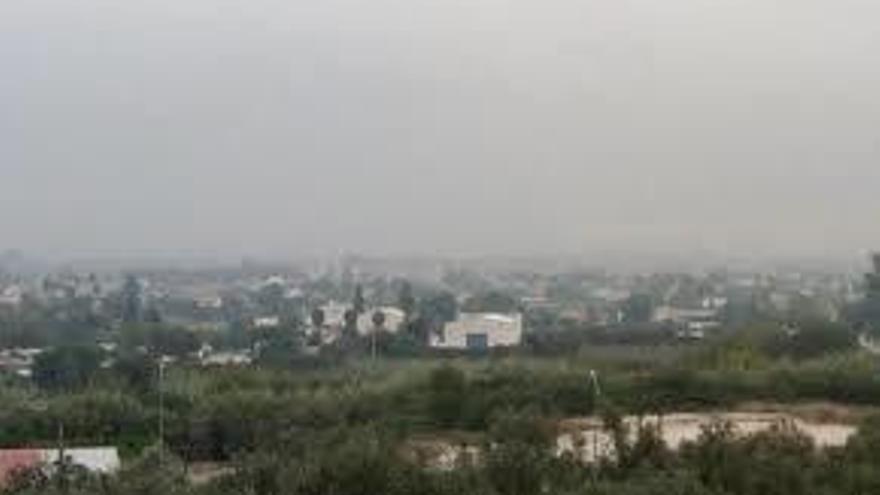 Atmósfera contaminada en el municipio de Murcia.