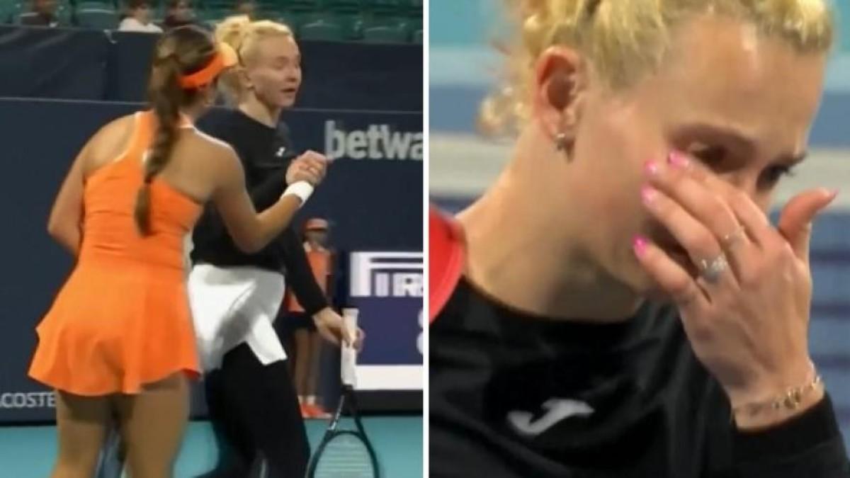Siniakova se marchó llorando
