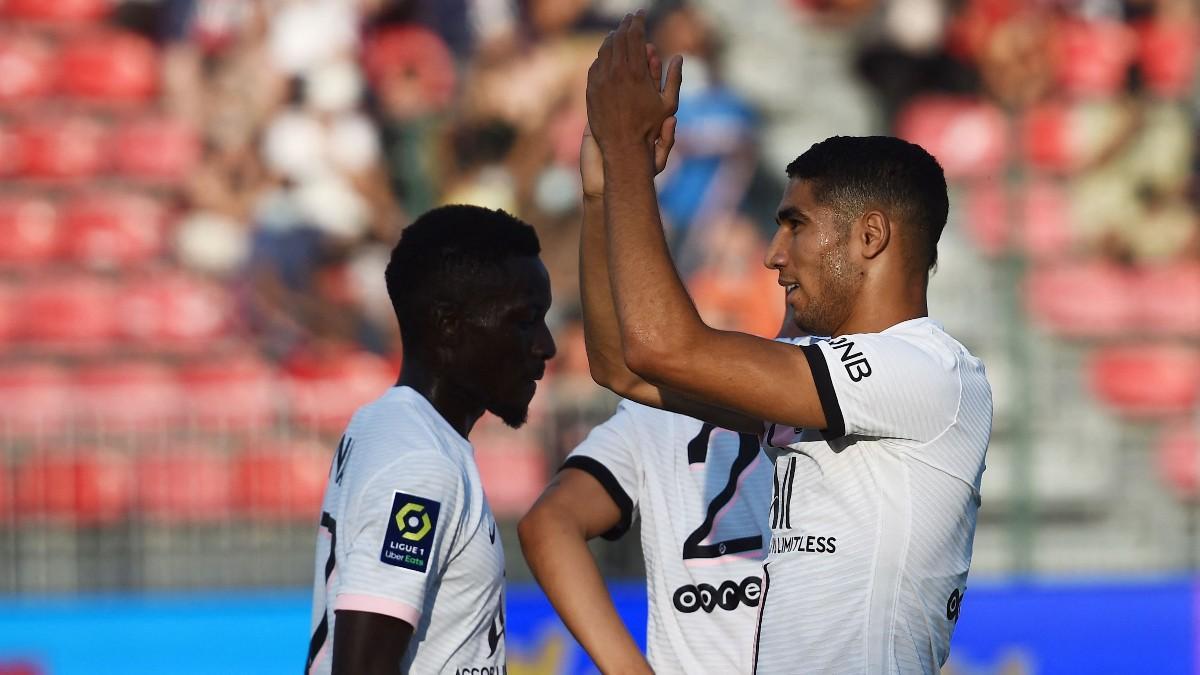 Achraf Hakimi ya sabe lo que es marcar con la camiseta del PSG