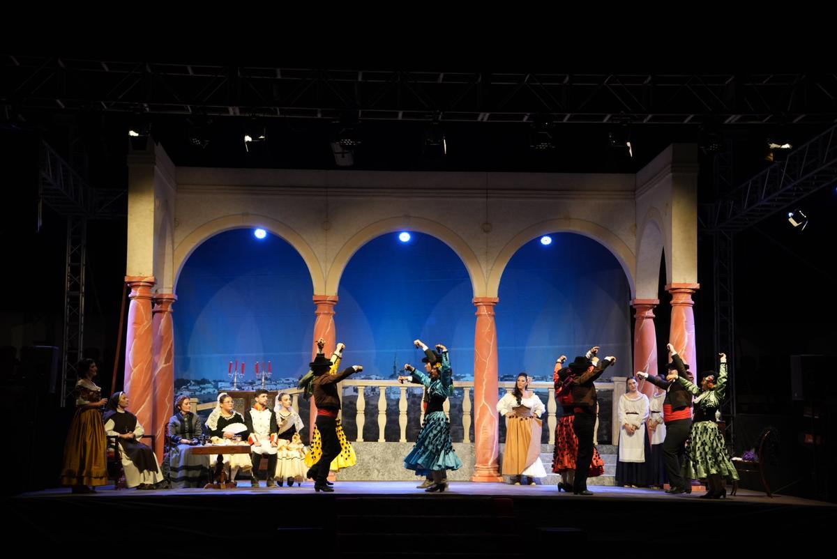 Una escena de 'La duquesa de Benamejí', este viernes.