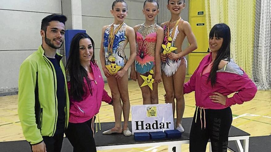 Las gimnastas del Hadar, otra vez exhibiendo su gran talento