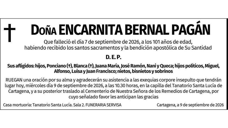 Dª Encarnita Bernal Pagán