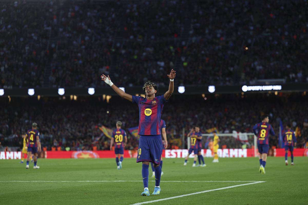 Lamine Yamal, en el Spotify Camp Nou