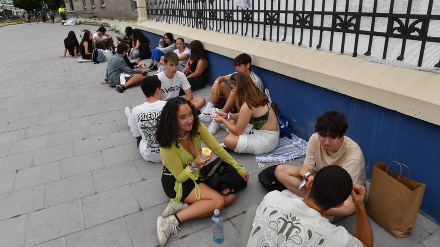 A la cola durante horas para los conciertos del Morriña Fest en A Coruña