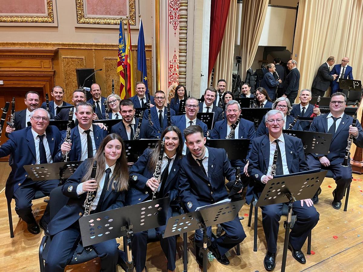 Parte de la Banda Primitiva de Llíria en uno de sus conciertos.