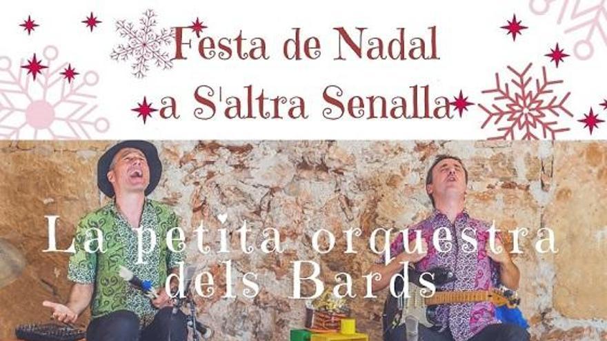 La Petita Orquestra dels Bards participa en la fiesta navideña de la tienda S&#039;Altra Senalla