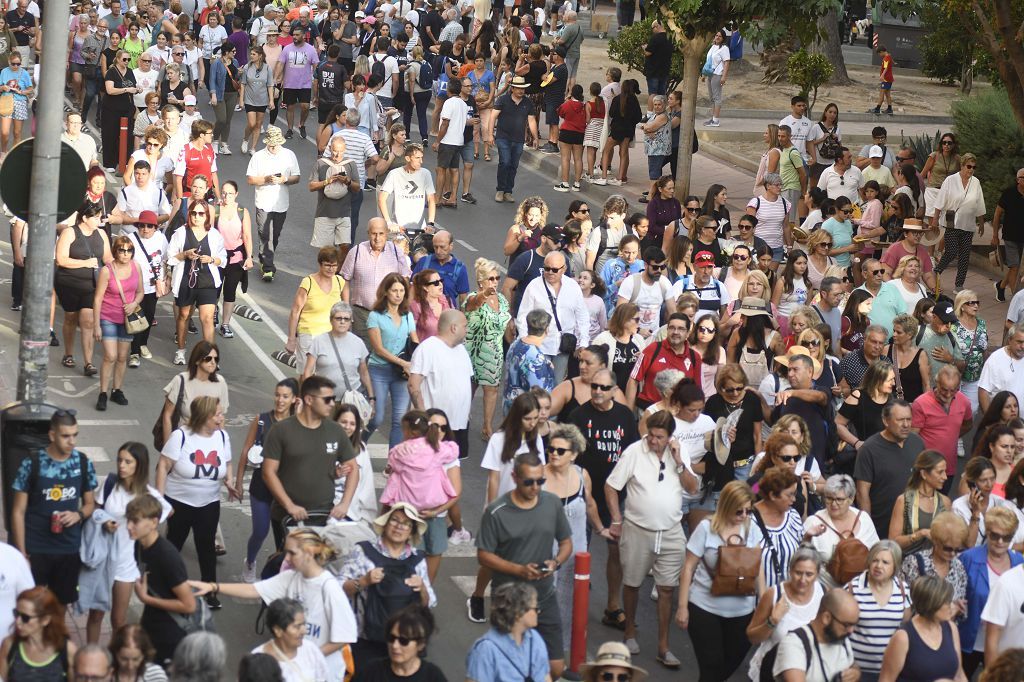 Primer tramo de la Romería de Murcia, en imágenes