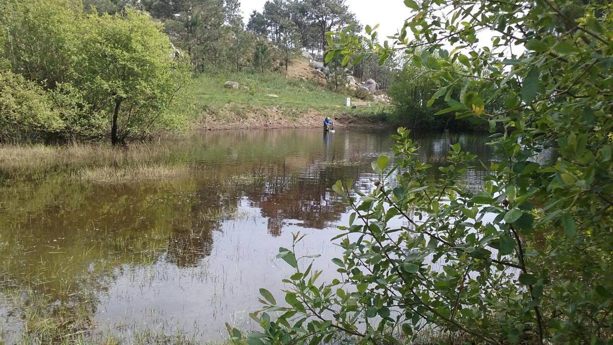 Una inspección de la laguna de Siradella.