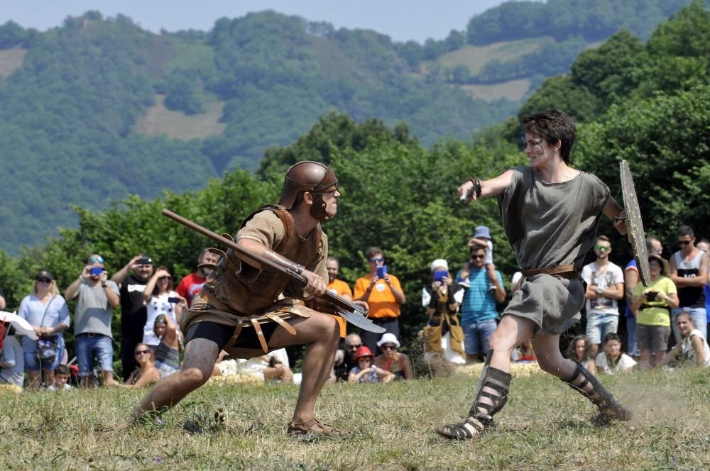 Batalla entre astures y romanos en Carabanzo