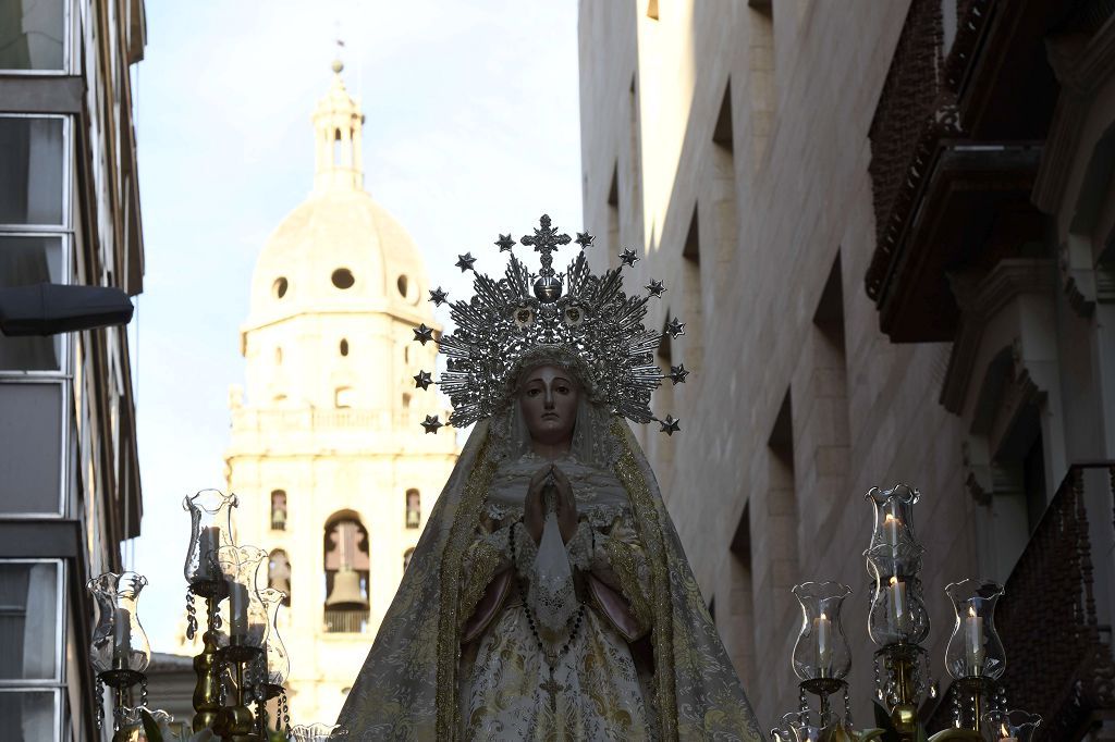 Procesión del Cristo Yacente el Sábado Santo en Murcia
