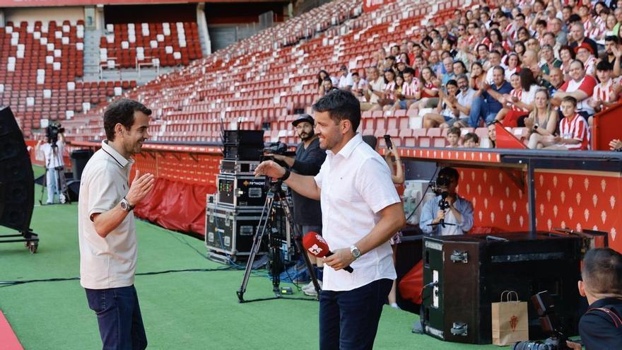 Larcamón, el octavo míster de una saga de debutantes con el Sporting