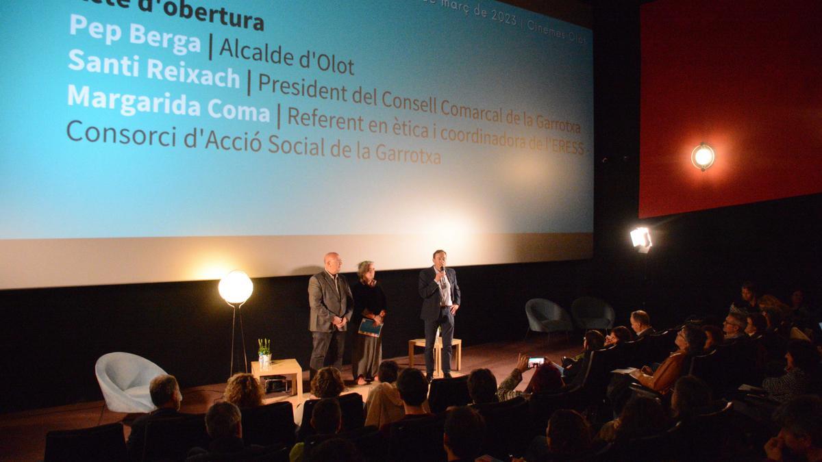 Acte d'obertura de la jornada del Consorci d'Acció Social de la Garrotxa