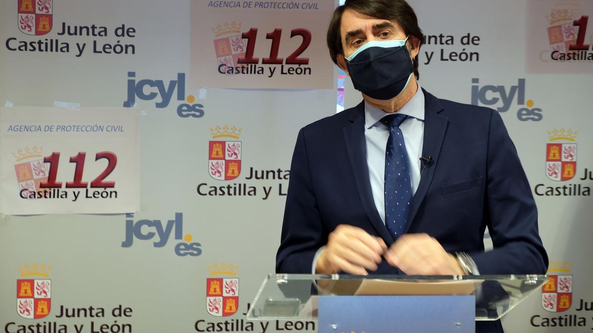 El consejero de Fomento, Juan Carlos Súarez-Quiñones