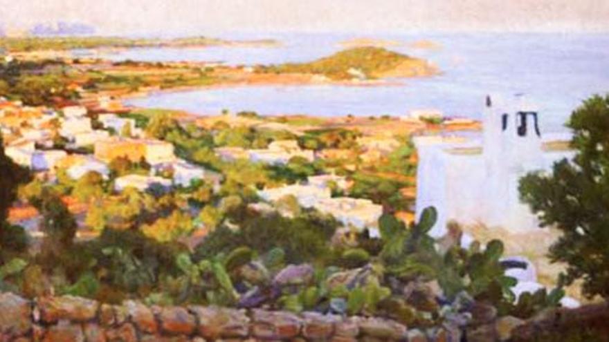 &#039;Vista de Santa Eulalia&#039;, (1943) de Rigoberto Soler.