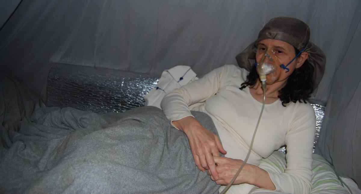 Azucena Barrio confinada en su casa de Cerecinos del Carrizal