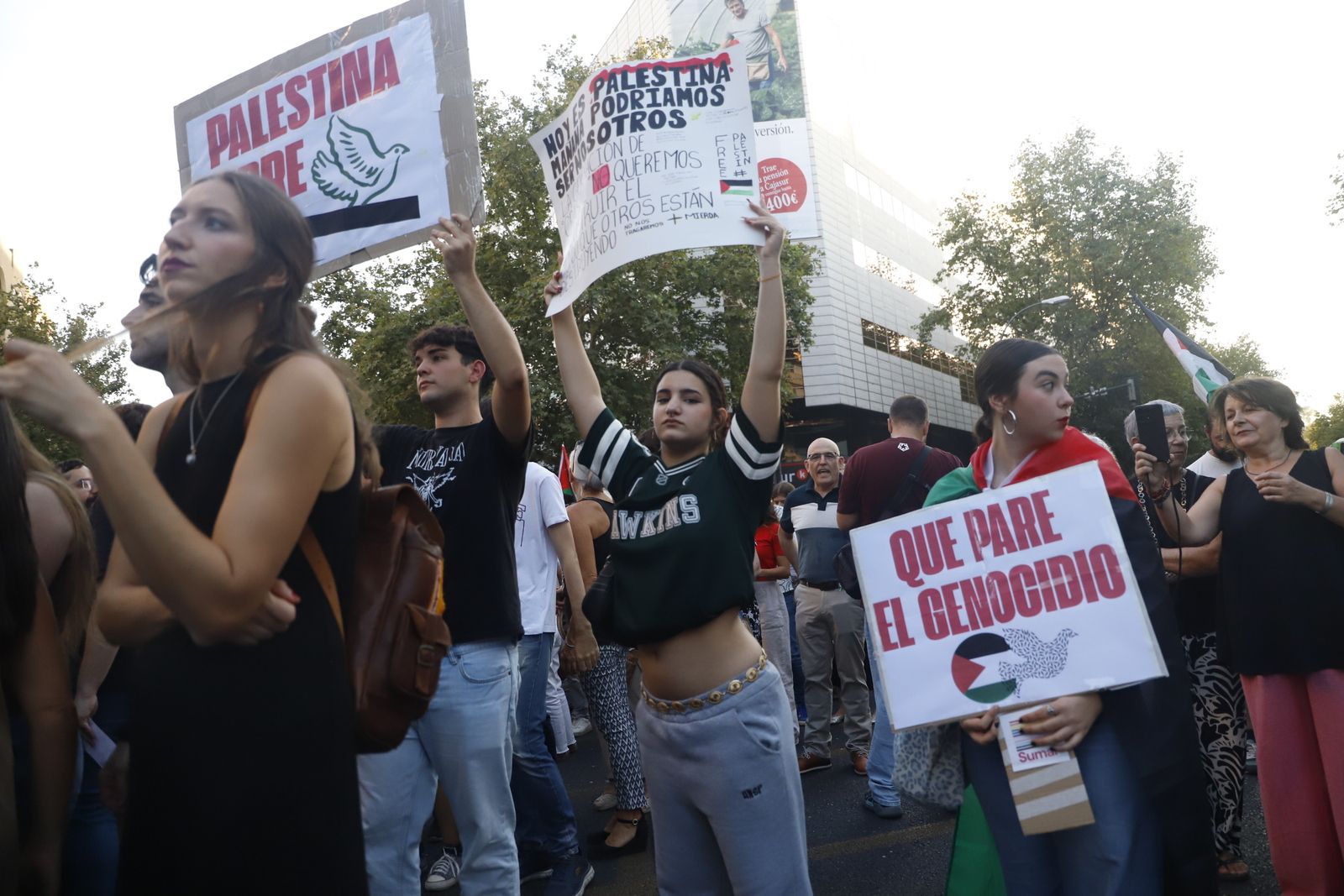 La manifestación por Palestina, en imágenes