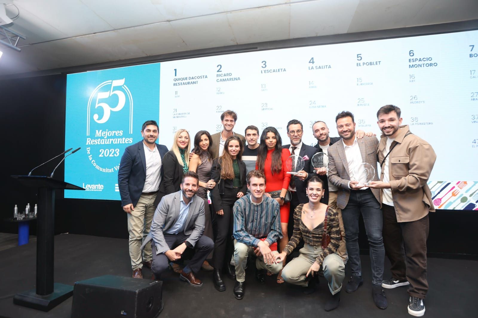 Todas las fotos de la presentación de los ‘55 mejores restaurantes de la Comunitat Valenciana’
