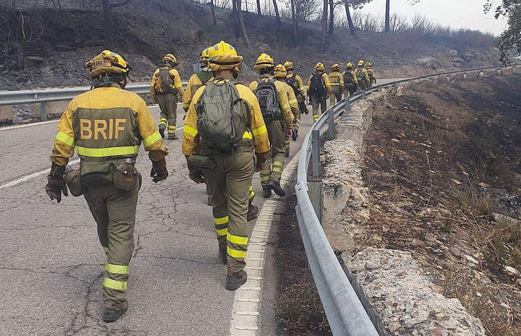 La Brif de Laza inicia la campaña de incendios en Larouco y sin helicóptero
