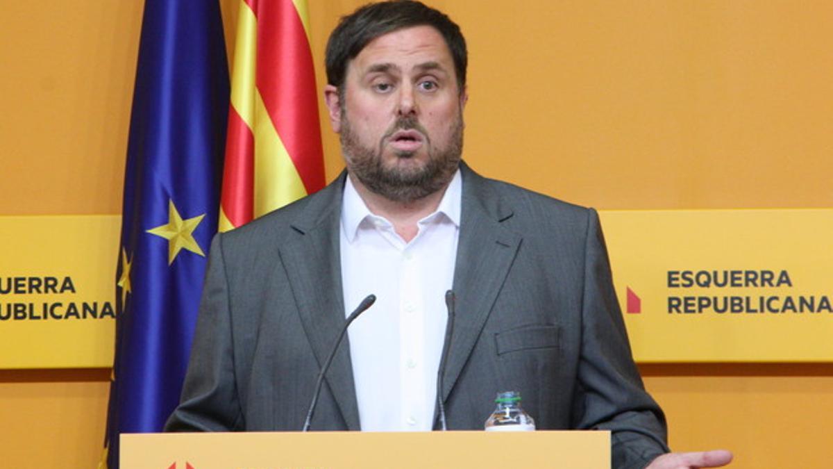 Junqueras considera que Mas cometió &quot;un error estratégico&quot; hablando de elecciones plebiscitarias el 2016