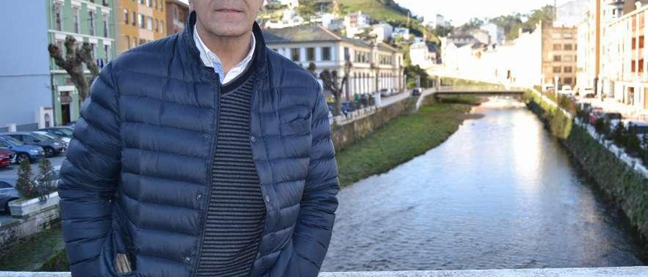 Marino Guardado, ayer, en Luarca.