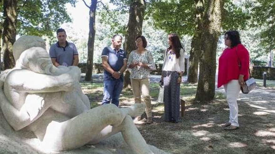 La escultura, el año pasado, en As Pedrosas. // Bernabé/Ana Agra