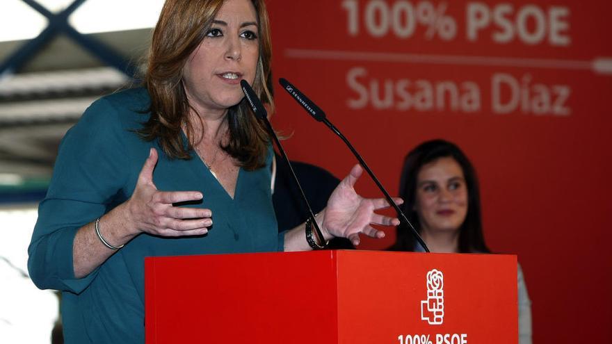 Susana Díaz reclama a Rajoy inversiones para el Corredor Mediterráneo