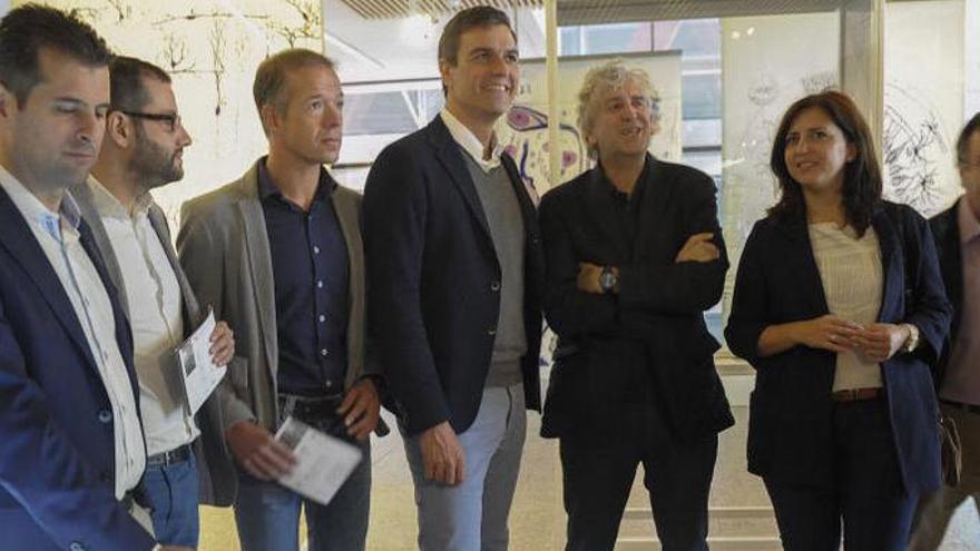 Pedro Sánchez ha visitado el Museo de la Evolución.