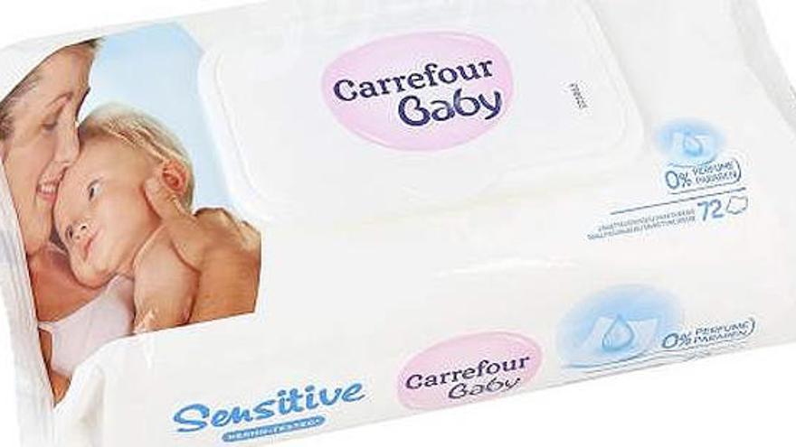 Carrefour retira tres lots de tovalloletes de nadons contaminades amb un bacteri