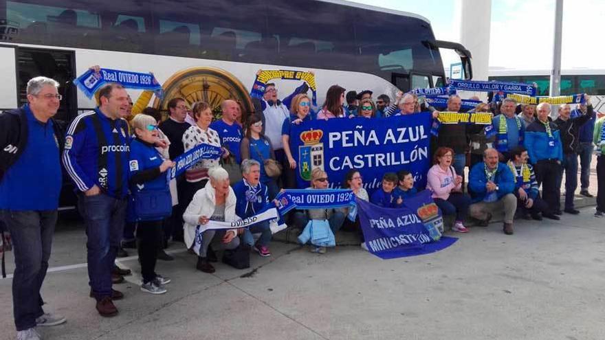 La peña azul Castrillón, en el viaje a Soria.