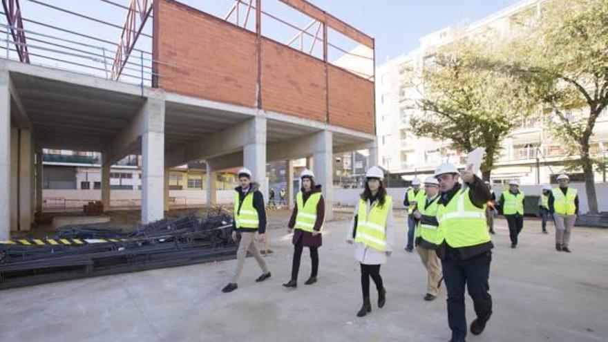 Gandia La reforma del colegio Cervantes estará acabada en un año