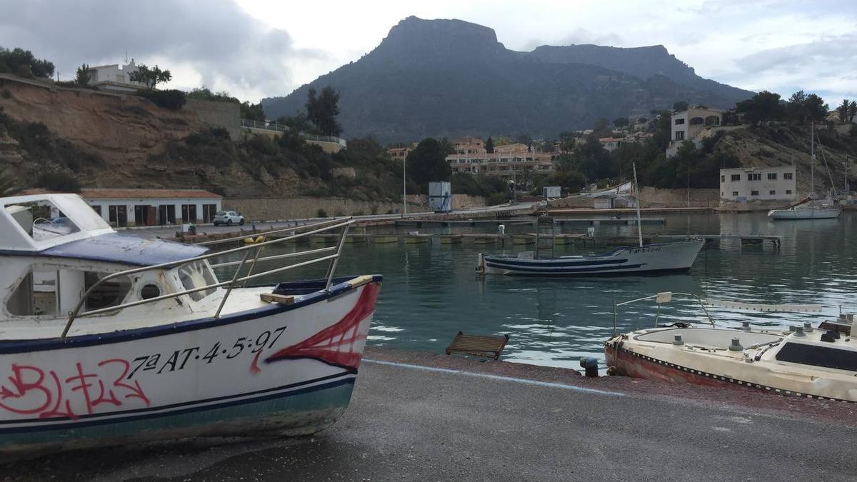 Barcos abandonados en la dársena