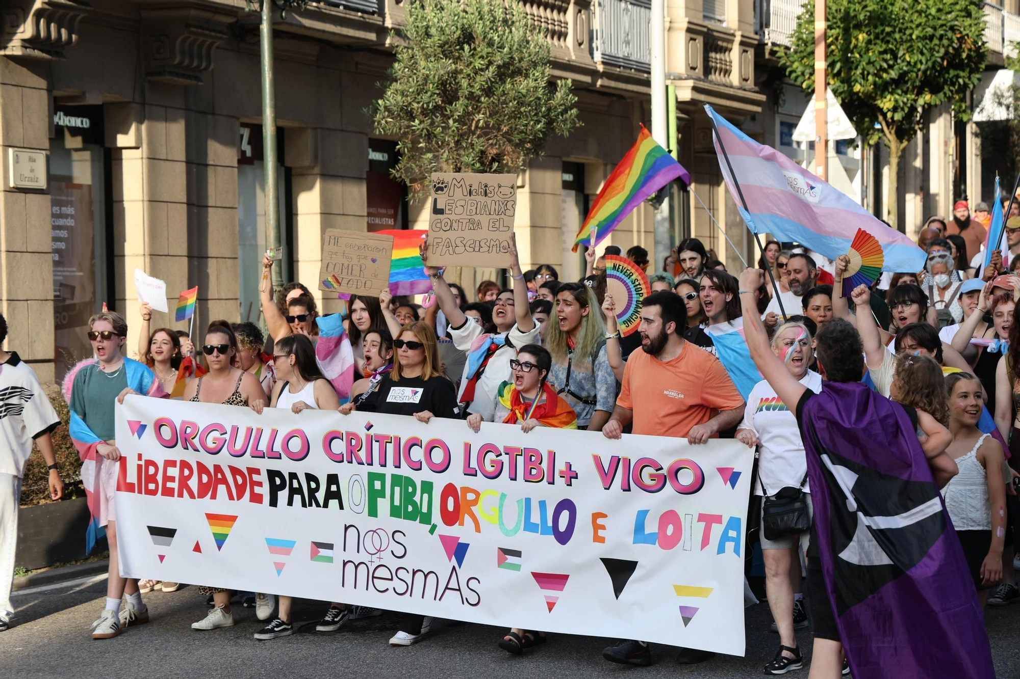 Una multitudinaria marcha celebra el Orgullo más colectivo en Vigo