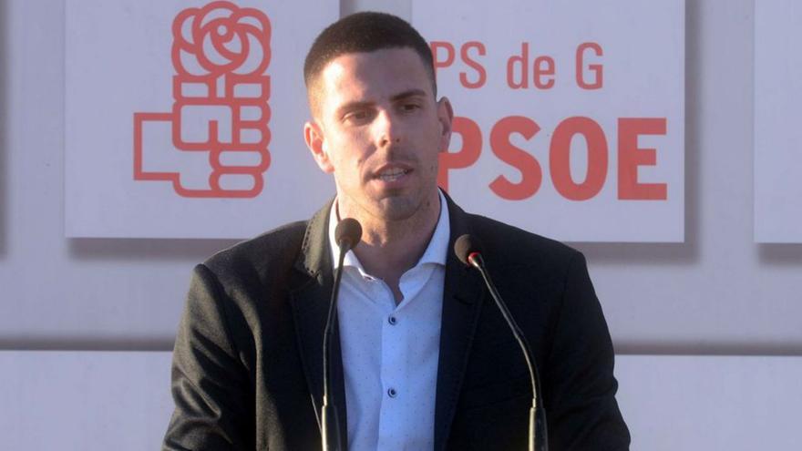 Luis Arosa durante su presentación como candidato.