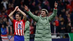 Griezmann, celebrando el pase en Champions