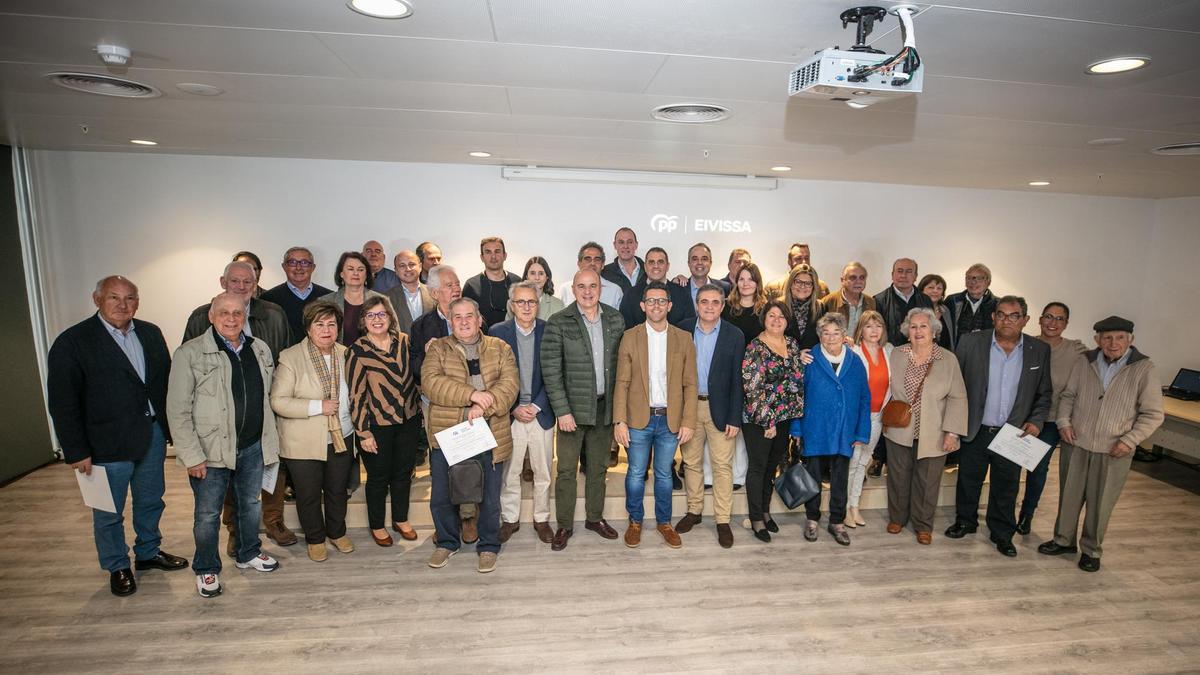 Homenaje del PP a los concejales del partido que han pasado por el Ayuntamiento de Ibiza