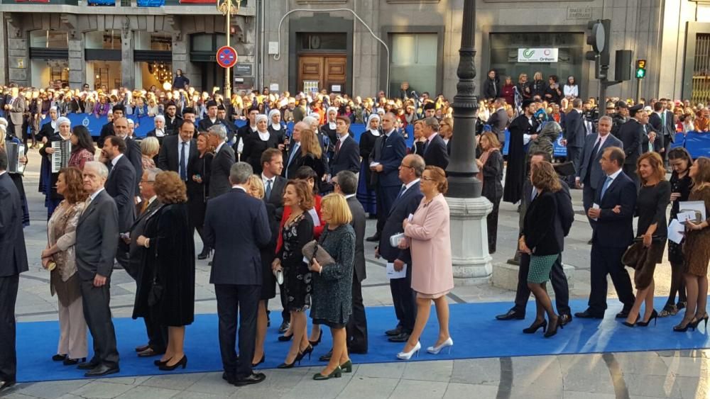 La alfombra azul de los premios "Princesa de Asturias" 2016