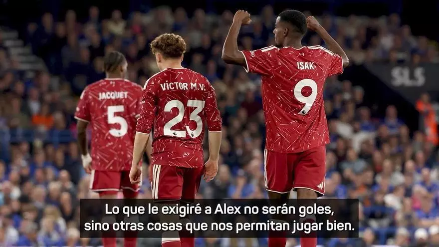 Iraola: "Si Isak está en forma, hará buenos números"