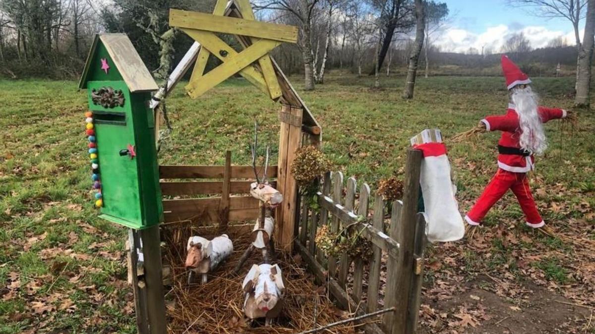 Cinco aldeas se suman al concurso de decoración de Navidad de Forcarei