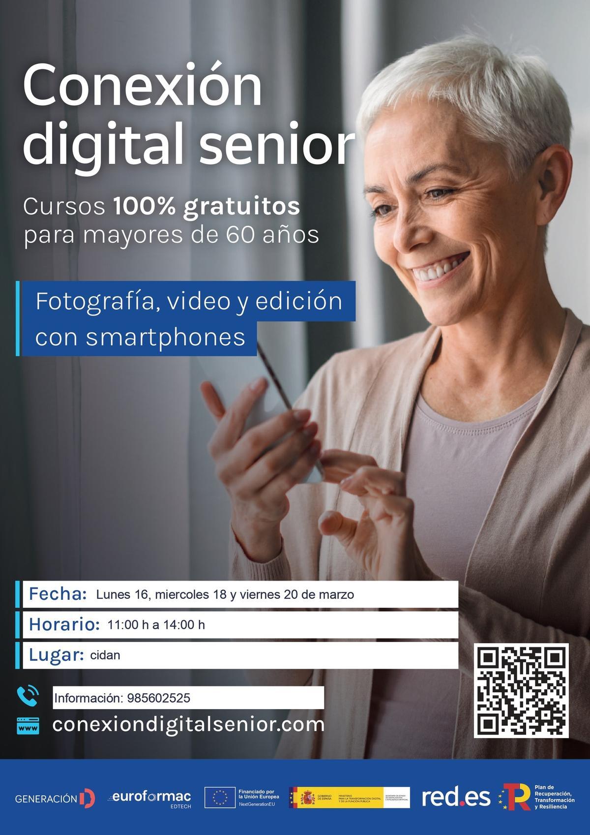 El cartel de los cursos.
