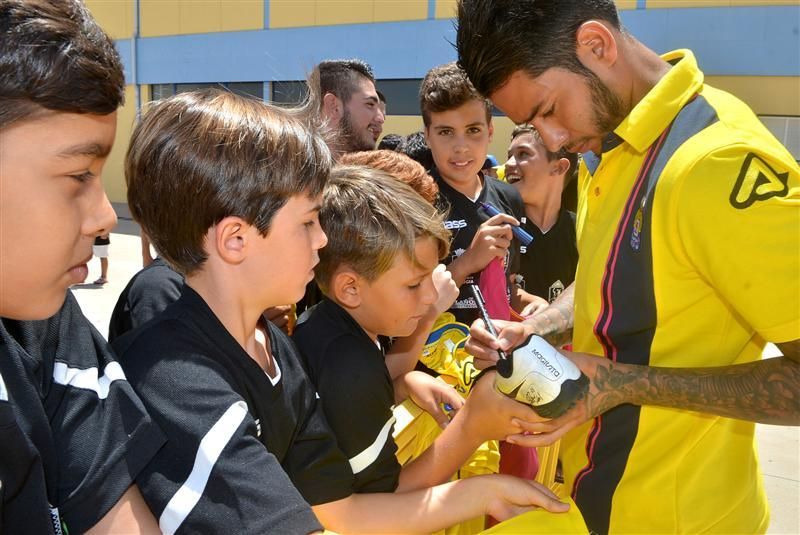 Fase final del entrenamiento de la UD Las Palmas