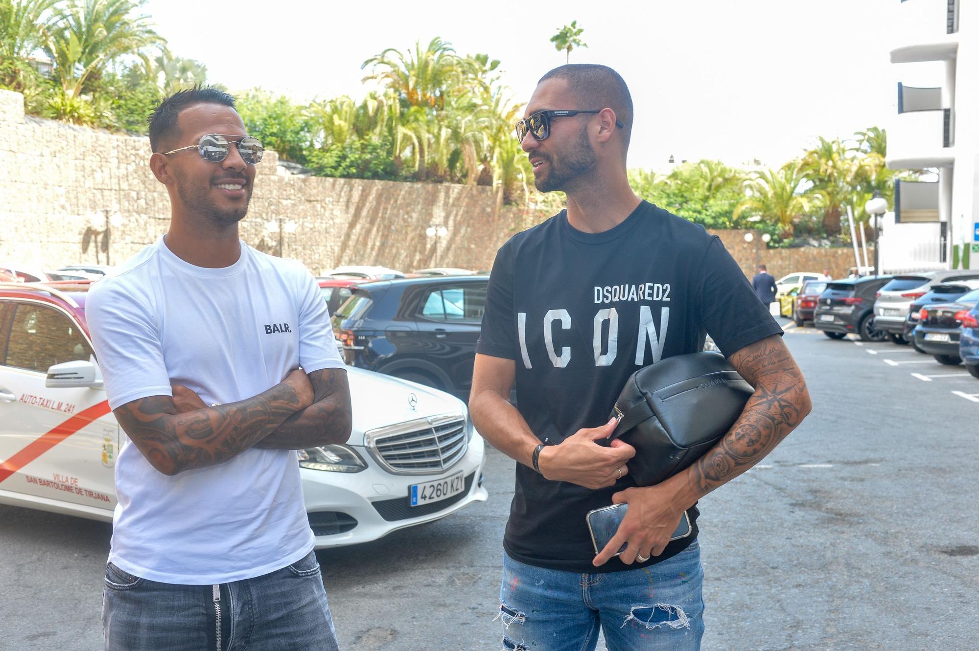 La plantilla de la UD Las Palmas en el Thalasso de Gloria Palace San Agustín