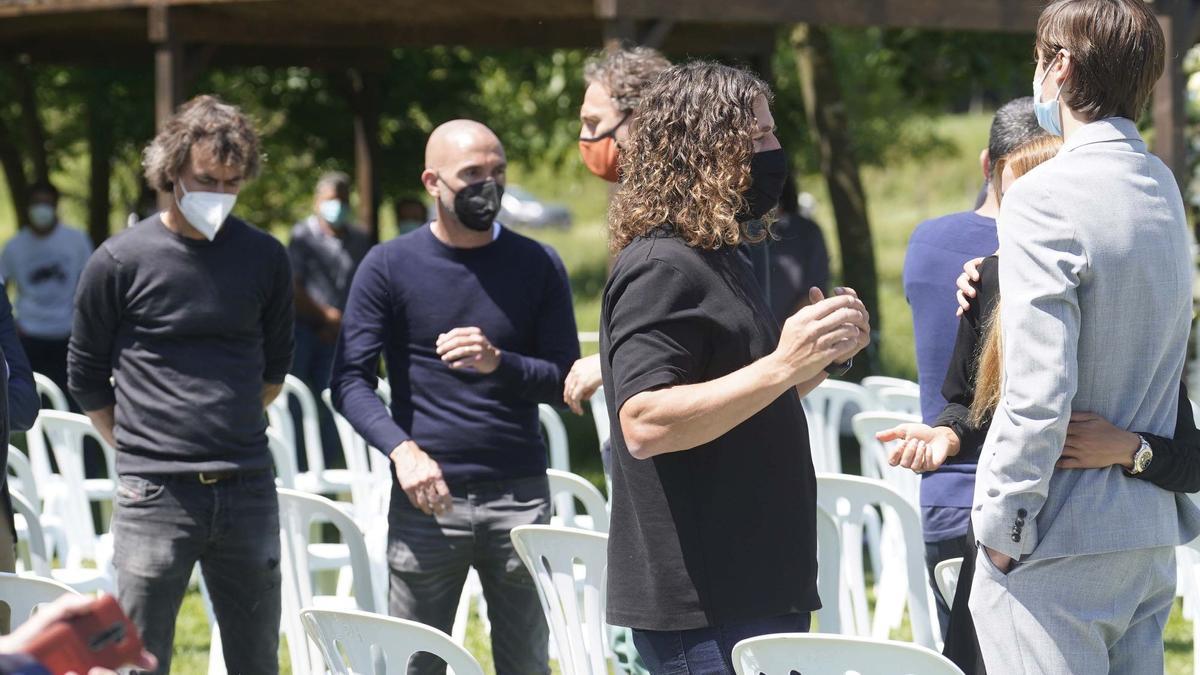 Compañeros y amigos despiden en Girona a Francesc Arnau