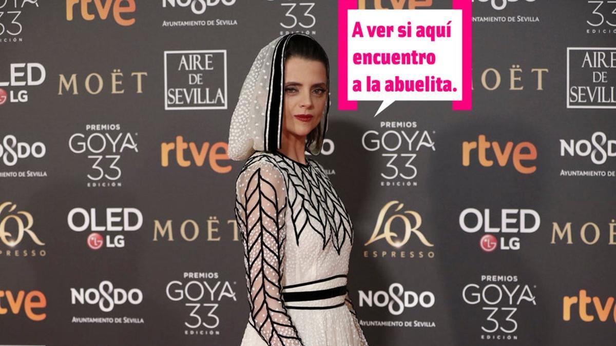Goya 2019: Macarena Gómez de Caperucita