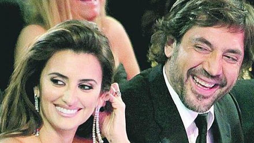 Penélope Cruz y Javier Bardem, en la ceremonia de los «Goya».