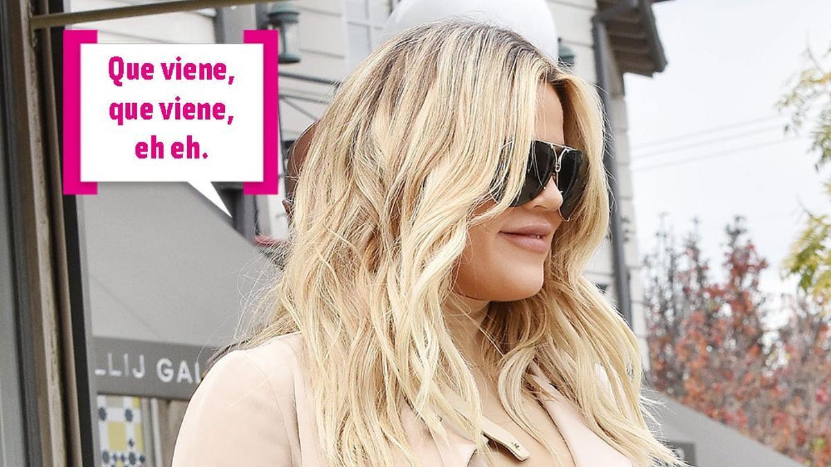 Khloé Kardashian a punto de caramelo