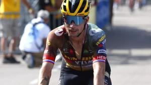 Primoz Roglic, corredor del Jumbo Visma, durante una etapa del Tour de Francia.