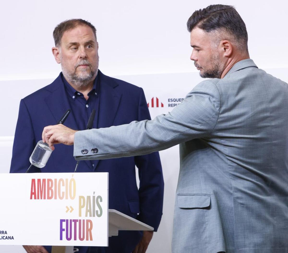 Junqueras demana " coordinació" al grup parlamentari del Congrés